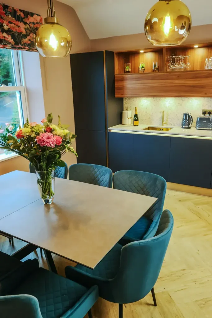 Family sized kitchen at the Windermere, Fair Rigg.